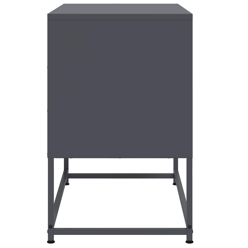 Έπιπλο Τηλεόρασης Ανθρακί 68,5x39x60,5 εκ. από Χάλυβα