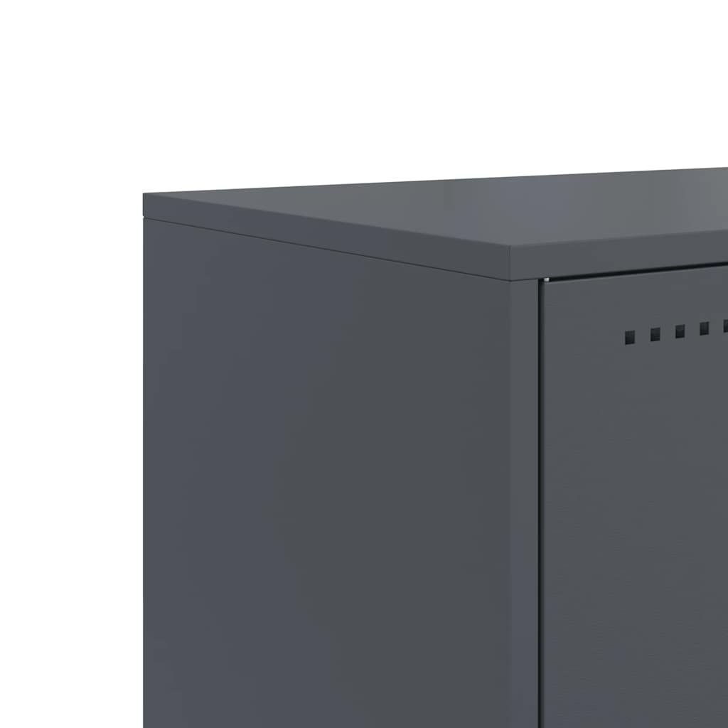 Έπιπλο Τηλεόρασης Ανθρακί 68,5x39x60,5 εκ. από Χάλυβα