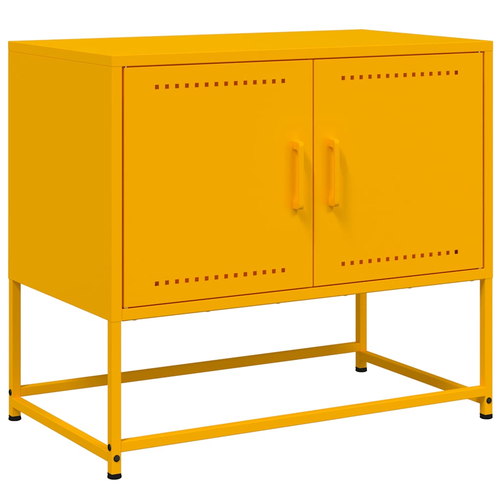 Έπιπλο Τηλεόρασης Μουσταρδί Κίτρινο 68,5x39x60,5 εκ. από Ατσάλι