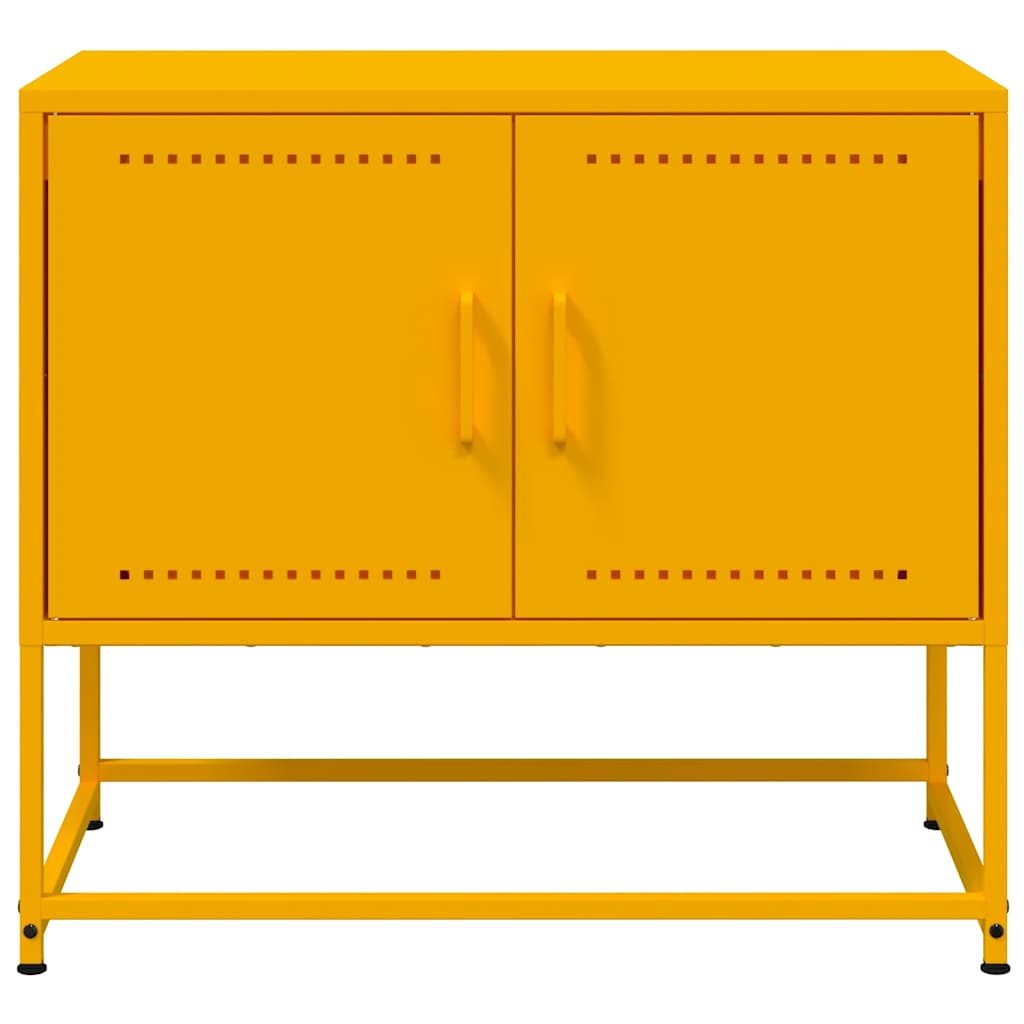 Έπιπλο Τηλεόρασης Μουσταρδί Κίτρινο 68,5x39x60,5 εκ. από Ατσάλι