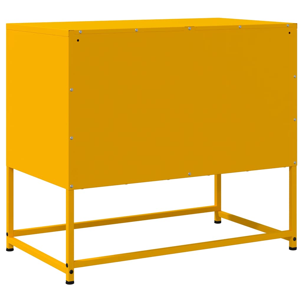 Έπιπλο Τηλεόρασης Μουσταρδί Κίτρινο 68,5x39x60,5 εκ. από Ατσάλι