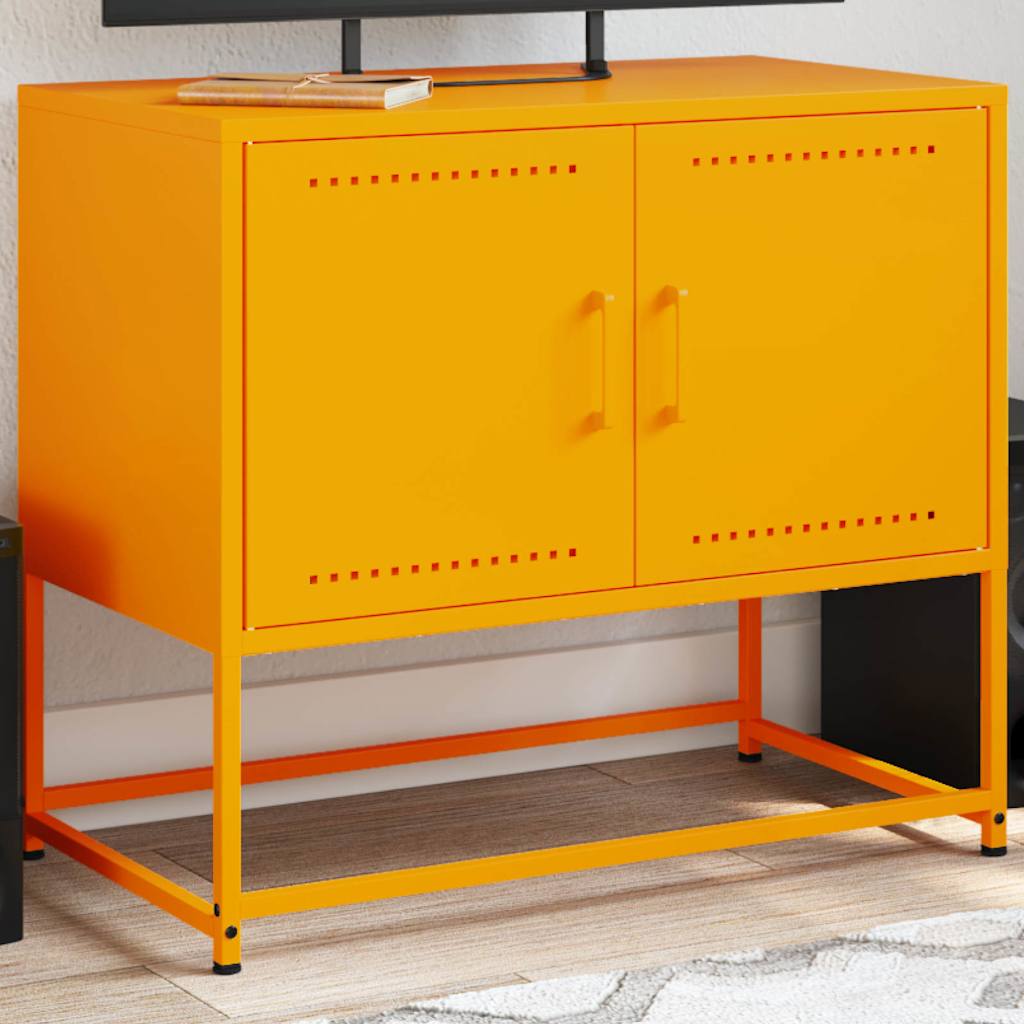 Έπιπλο Τηλεόρασης Μουσταρδί Κίτρινο 68,5x39x60,5 εκ. από Ατσάλι