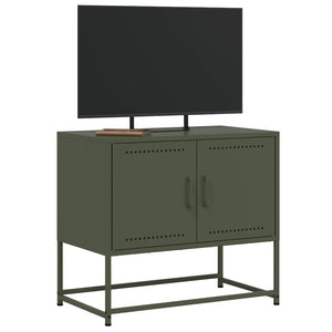 Έπιπλο Τηλεόρασης Πράσινο Λαδί 68,5x39x60,5 εκ. από Ατσάλι