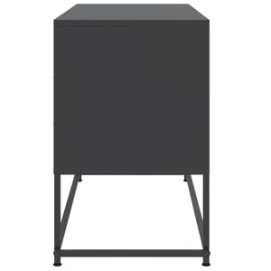 Έπιπλο Τηλεόρασης Μαύρο 100,5x39x60,5 εκ. Ατσάλινο