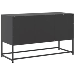 Έπιπλο Τηλεόρασης Μαύρο 100,5x39x60,5 εκ. Ατσάλινο