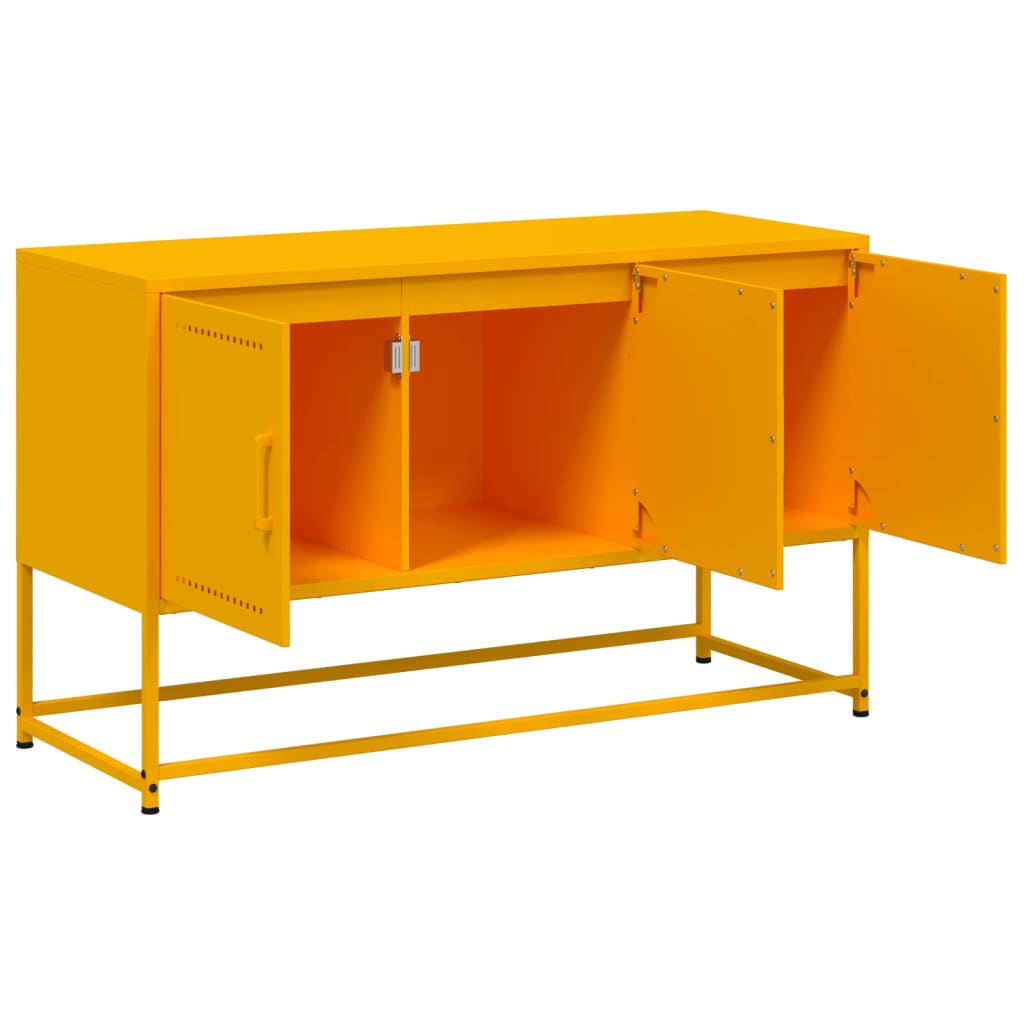 Έπιπλο Τηλεόρασης Μουσταρδί Κίτρινο 100,5x39x60,5εκ. από Ατσάλι
