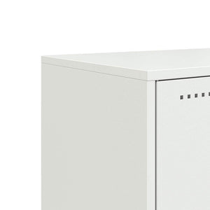Έπιπλο Τηλεόρασης Λευκό 100,5x39x60,5 εκ. από Ατσάλι