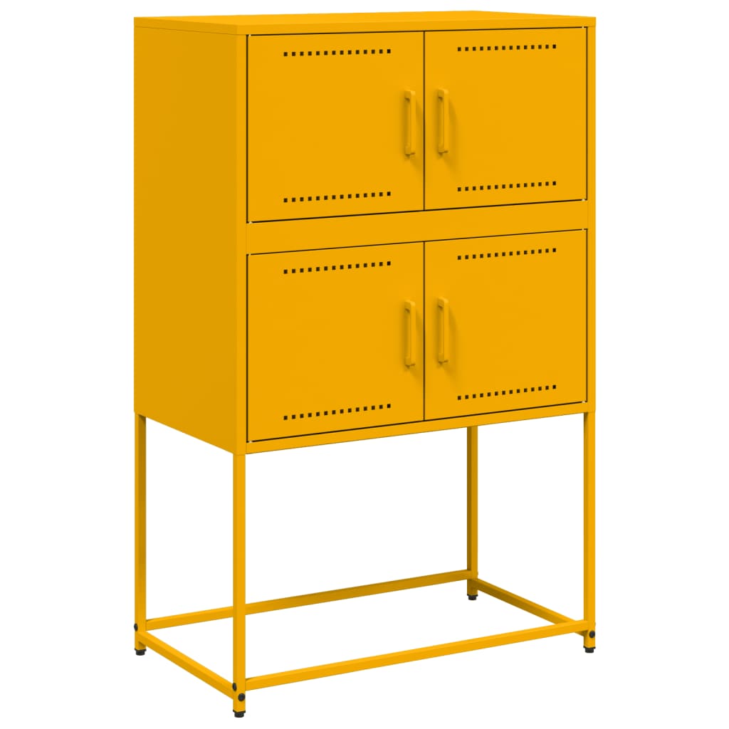 Ντουλάπι Μουσταρδί 68,5x38,5x107 εκ. από Ατσάλι - Pakobazaar