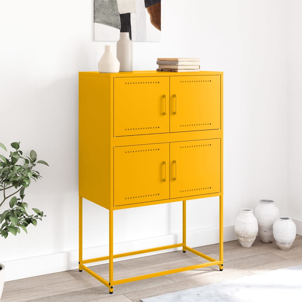 Ντουλάπι Μουσταρδί 68,5x38,5x107 εκ. από Ατσάλι - Pakobazaar