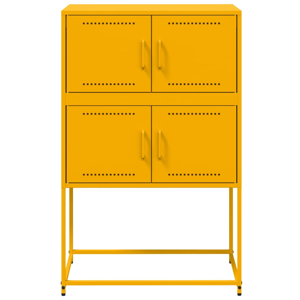 Ντουλάπι Μουσταρδί 68,5x38,5x107 εκ. από Ατσάλι - Pakobazaar