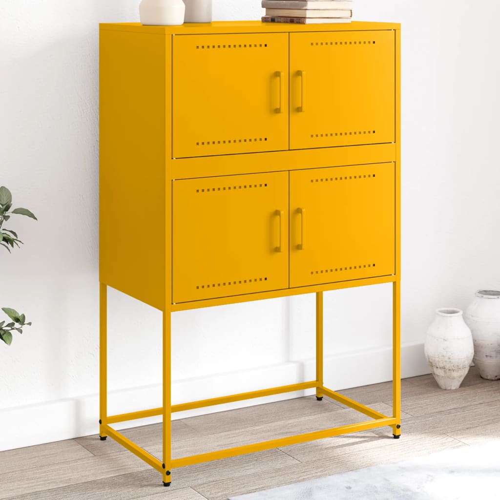 Ντουλάπι Μουσταρδί 68,5x38,5x107 εκ. από Ατσάλι - Pakobazaar