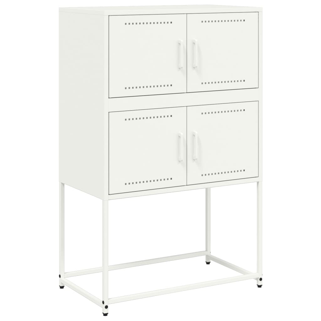 Ντουλάπι Λευκό 68,5x38,5x107 εκ. από Ατσάλι - Pakobazaar