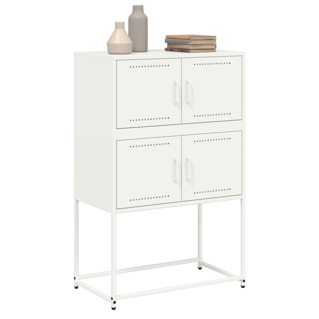 Ντουλάπι Λευκό 68,5x38,5x107 εκ. από Ατσάλι - Pakobazaar