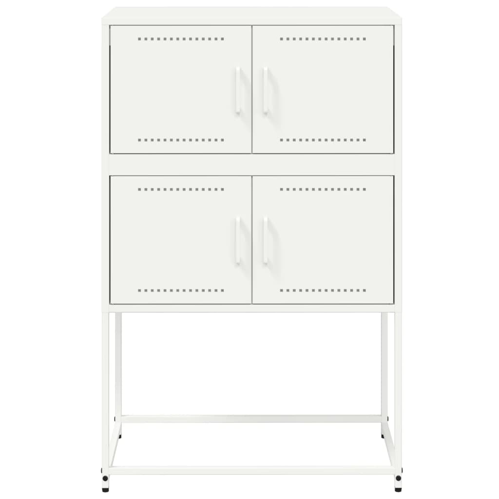 Ντουλάπι Λευκό 68,5x38,5x107 εκ. από Ατσάλι - Pakobazaar