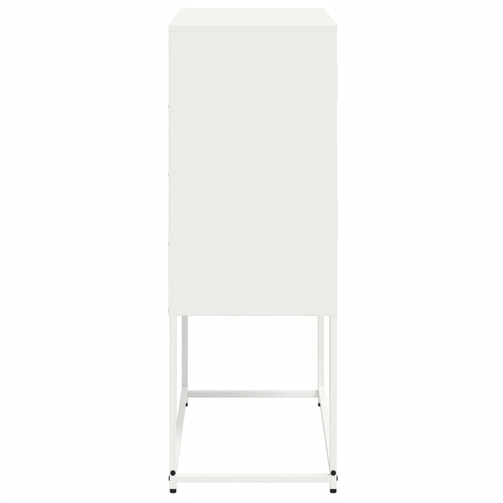 Ντουλάπι Λευκό 68,5x38,5x107 εκ. από Ατσάλι - Pakobazaar