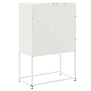 Ντουλάπι Λευκό 68,5x38,5x107 εκ. από Ατσάλι - Pakobazaar
