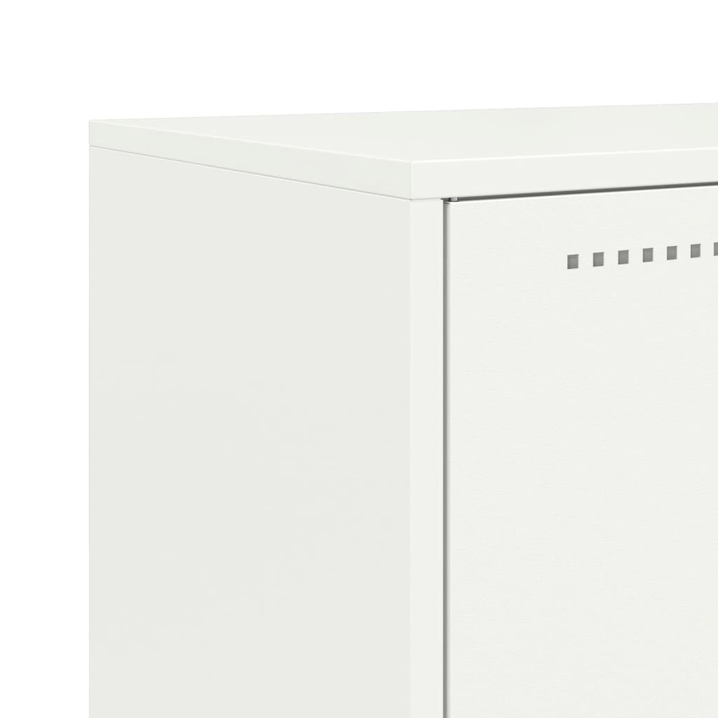 Ντουλάπι Λευκό 68,5x38,5x107 εκ. από Ατσάλι - Pakobazaar