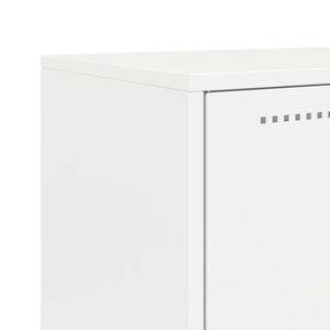 Ντουλάπι Λευκό 68,5x38,5x107 εκ. από Ατσάλι - Pakobazaar