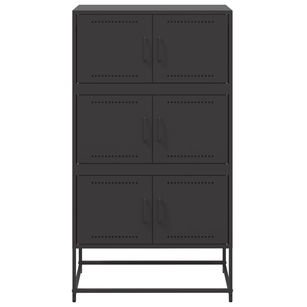 Ντουλάπι Μαύρη 68,5x38,5x123,5 εκ. από Ατσάλι