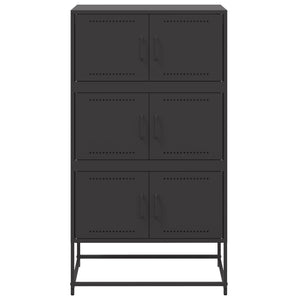 Ντουλάπι Μαύρη 68,5x38,5x123,5 εκ. από Ατσάλι