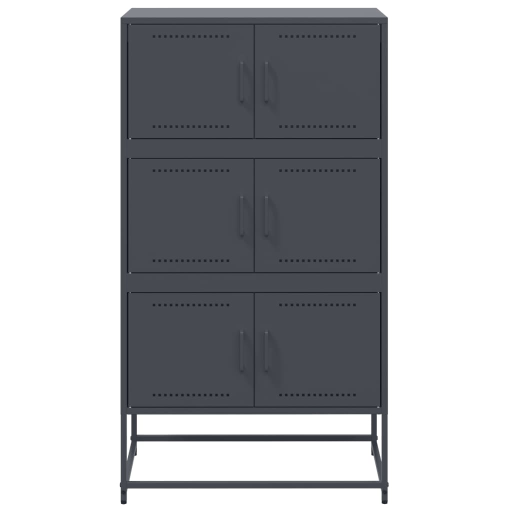 Ντουλάπι Ανθρακί 68,5x38,5x123,5 εκ. από Ατσάλι