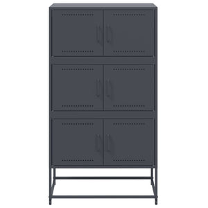 Ντουλάπι Ανθρακί 68,5x38,5x123,5 εκ. από Ατσάλι