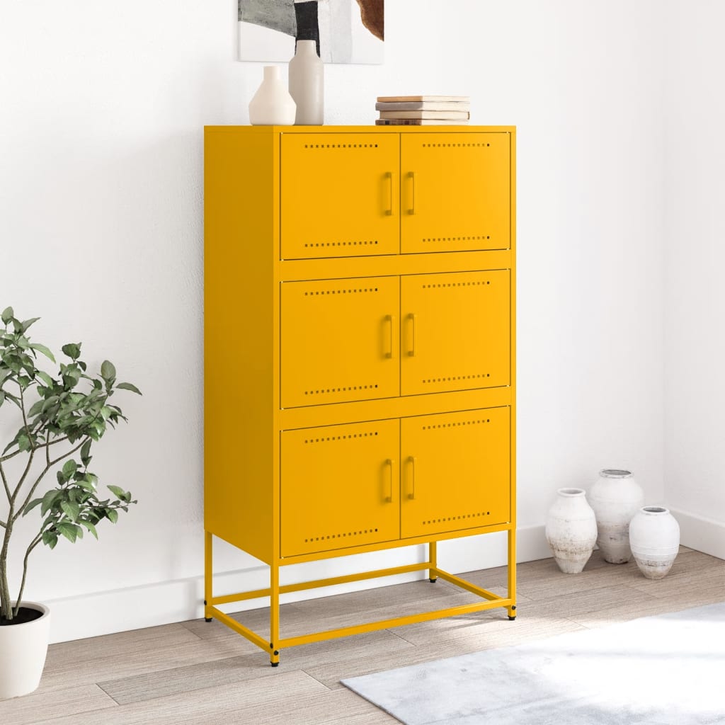 Ντουλάπι Μουσταρδί 68,5x38,5x123,5 εκ. από Ατσάλι - Pakobazaar