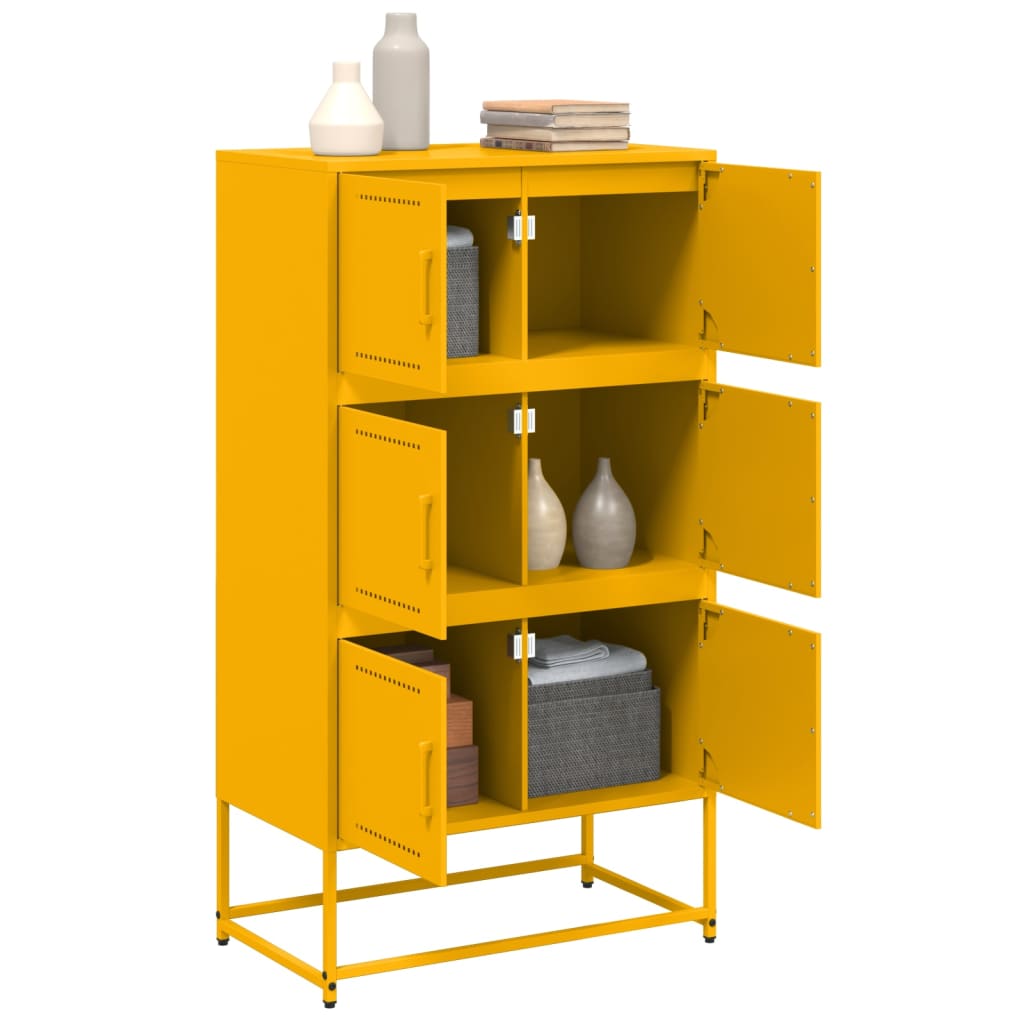 Ντουλάπι Μουσταρδί 68,5x38,5x123,5 εκ. από Ατσάλι - Pakobazaar