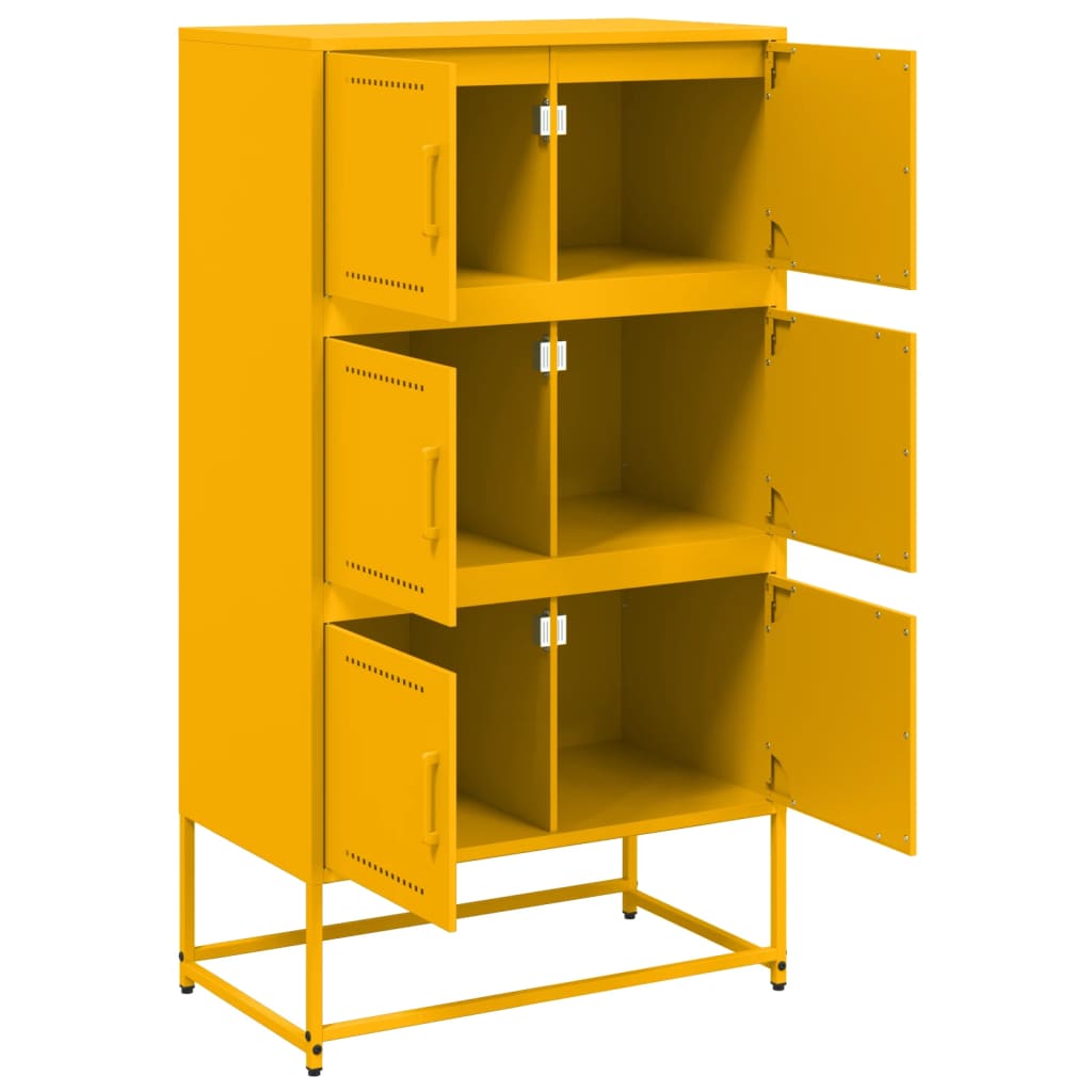 Ντουλάπι Μουσταρδί 68,5x38,5x123,5 εκ. από Ατσάλι - Pakobazaar