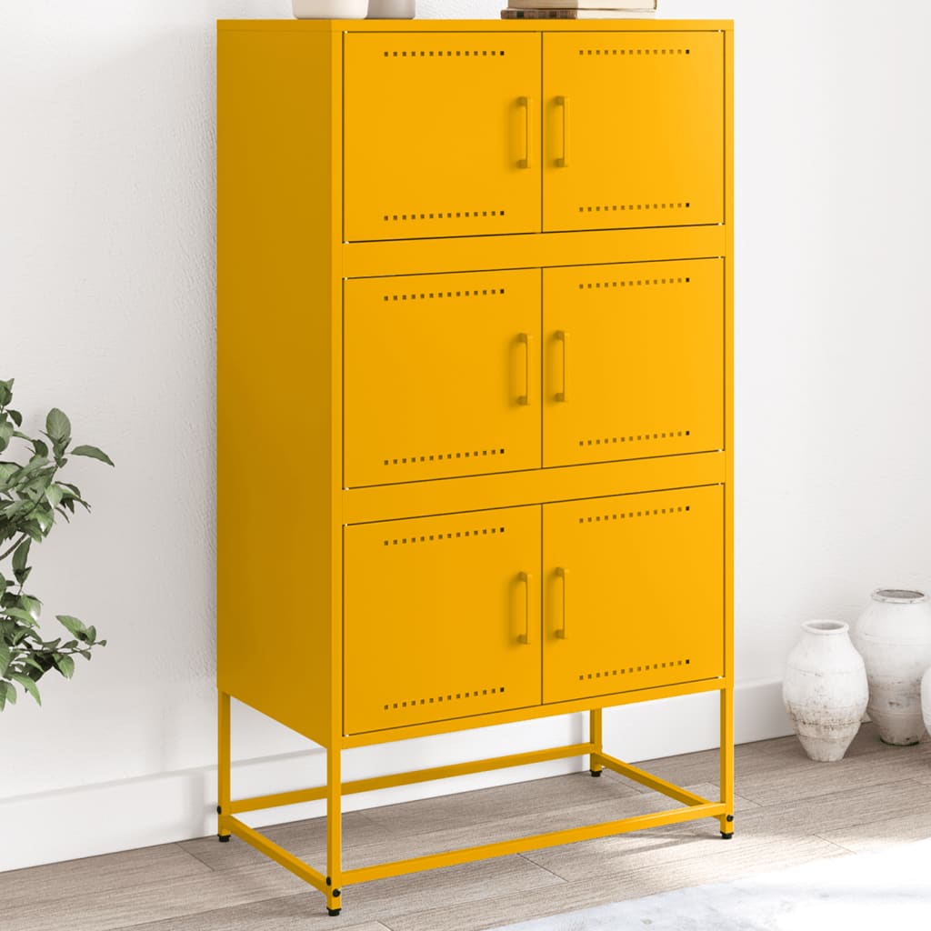 Ντουλάπι Μουσταρδί 68,5x38,5x123,5 εκ. από Ατσάλι - Pakobazaar