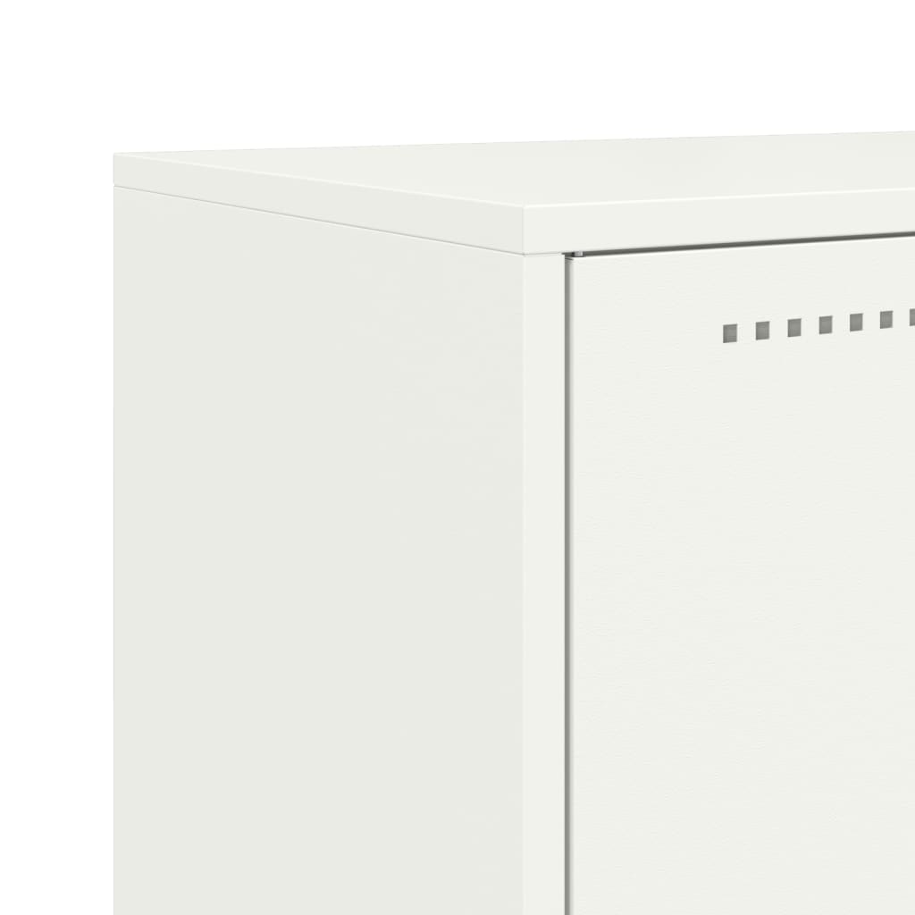 Ντουλάπι Λευκό 68,5x38,5x123,5 εκ. από Ατσάλι