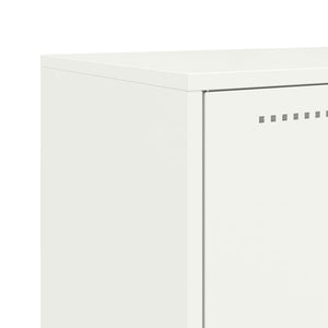 Ντουλάπι Λευκό 68,5x38,5x123,5 εκ. από Ατσάλι