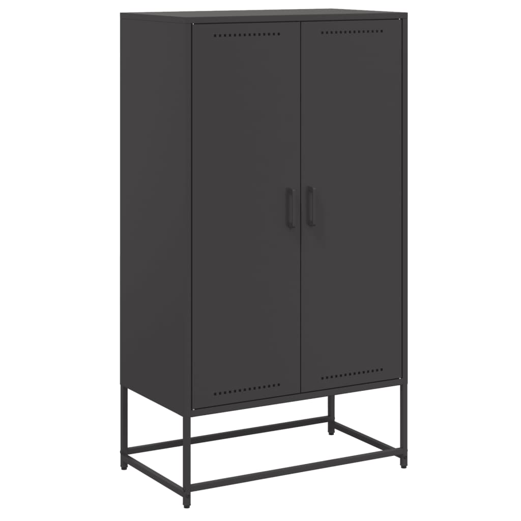 Ντουλάπι Μαύρο 68,5x38,5x123,5 εκ. από Ατσάλι - Pakobazaar