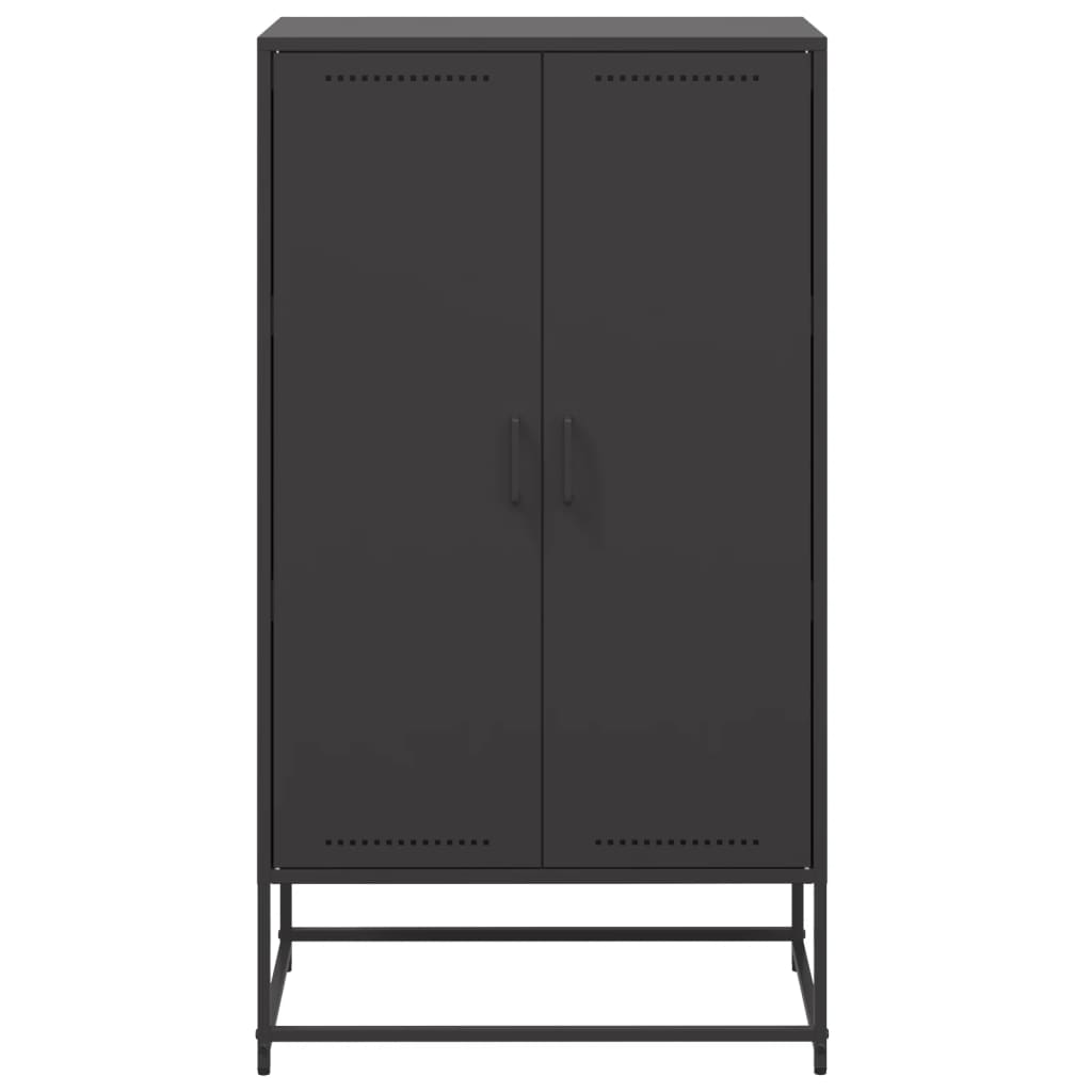 Ντουλάπι Μαύρο 68,5x38,5x123,5 εκ. από Ατσάλι - Pakobazaar