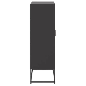 Ντουλάπι Μαύρο 68,5x38,5x123,5 εκ. από Ατσάλι - Pakobazaar