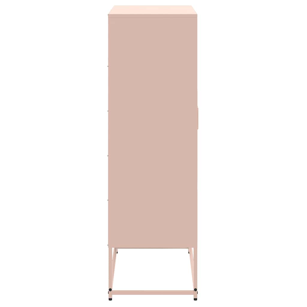 Ντουλάπι Ροζ 68,5x38,5x123,5 εκ. από Ατσάλι - Pakobazaar