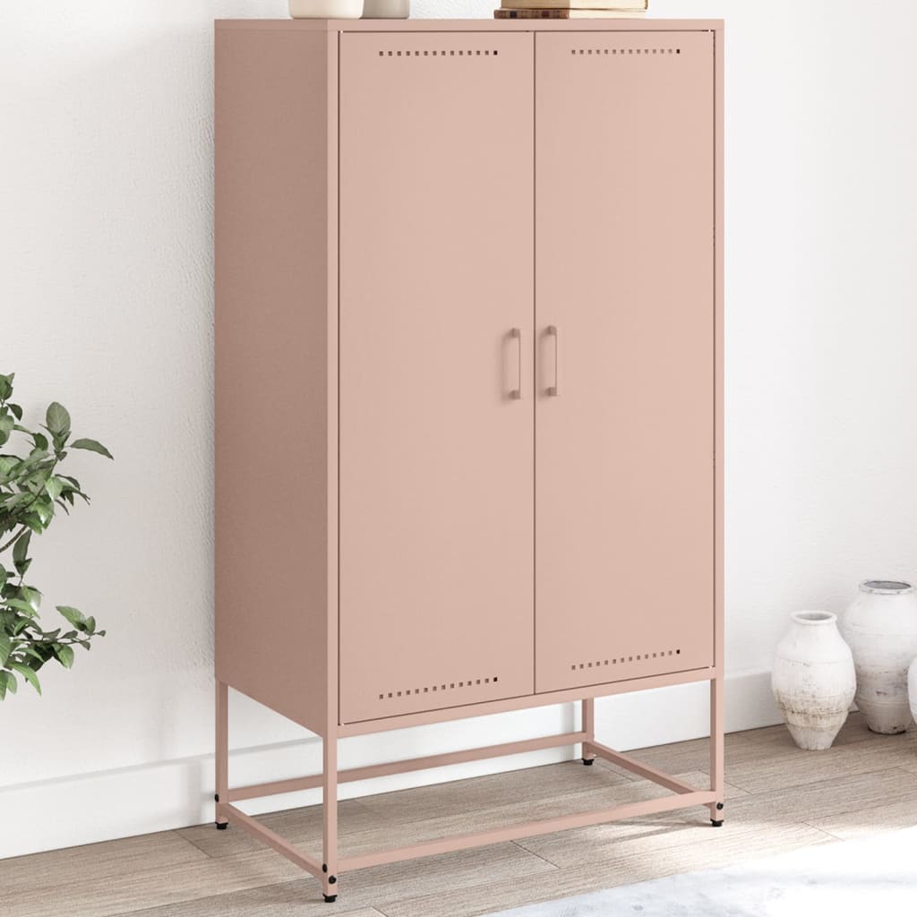 Ντουλάπι Ροζ 68,5x38,5x123,5 εκ. από Ατσάλι - Pakobazaar