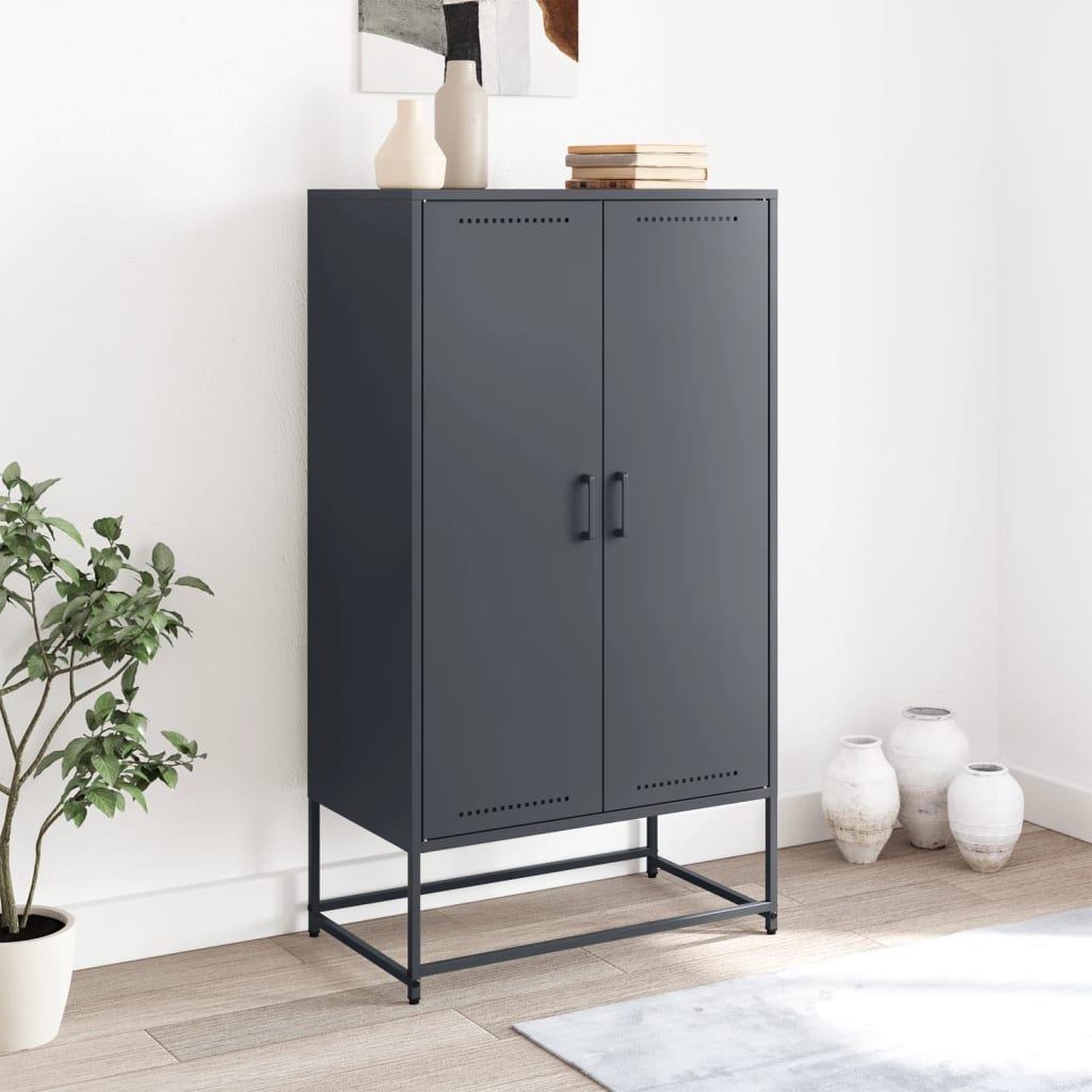 Ντουλάπι Ανθρακί 68,5x38,5x123,5 εκ. από Ατσάλι