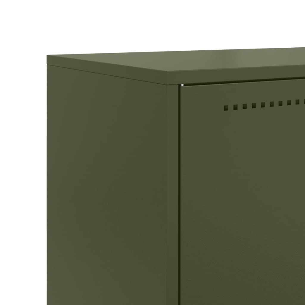 Ντουλάπι Πράσινο Λαδί 68,5x38,5x123,5 εκ. από Ατσάλι