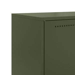 Ντουλάπι Πράσινο Λαδί 68,5x38,5x123,5 εκ. από Ατσάλι