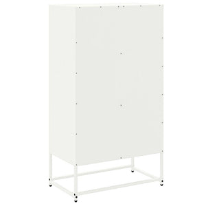 Ντουλάπι Λευκό 68,5x38,5x123,5 εκ. από Ατσάλι
