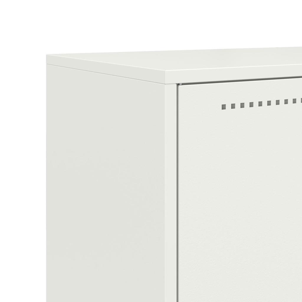 Ντουλάπι Λευκό 68,5x38,5x123,5 εκ. από Ατσάλι