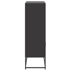 Ραφιέρα Μαύρη 68,5x38,5x123,5 εκ. από Ατσάλι
