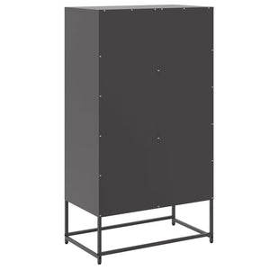 Ραφιέρα Μαύρη 68,5x38,5x123,5 εκ. από Ατσάλι