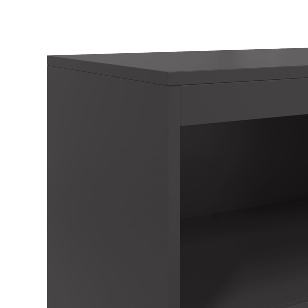 Ραφιέρα Μαύρη 68,5x38,5x123,5 εκ. από Ατσάλι