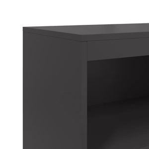 Ραφιέρα Μαύρη 68,5x38,5x123,5 εκ. από Ατσάλι