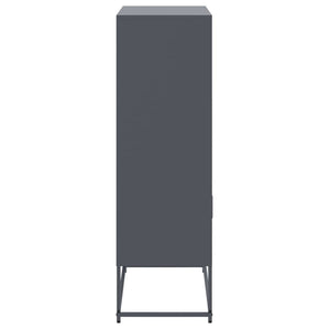 Ντουλάπι Ανθρακί 68,5x38,5x123,5 εκ. από Ατσάλι