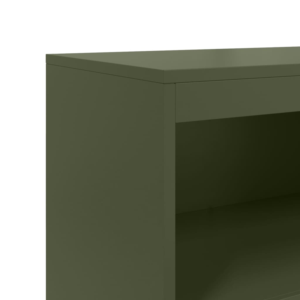 Ραφιέρα Πράσινο Λαδί 68,5x38,5x123,5 εκ. από Ατσάλι
