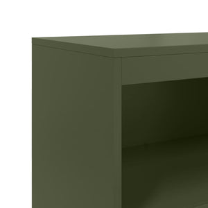 Ραφιέρα Πράσινο Λαδί 68,5x38,5x123,5 εκ. από Ατσάλι