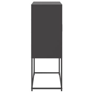 Μπουφές Μαύρος 68,5 x 38,5 x 107 εκ. Ατσάλινος